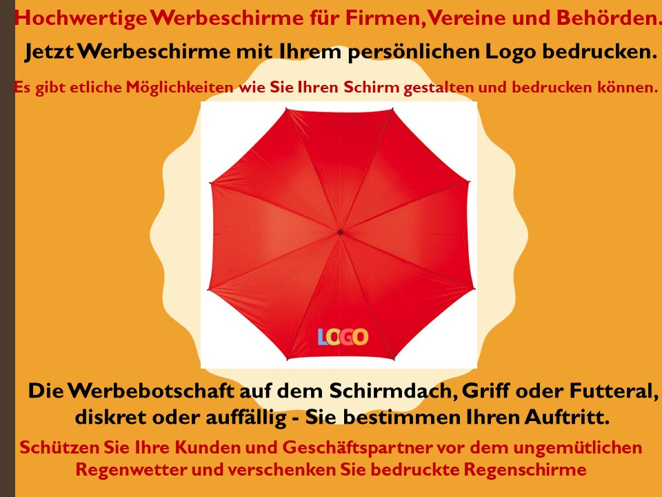 Schirme mit LOGO