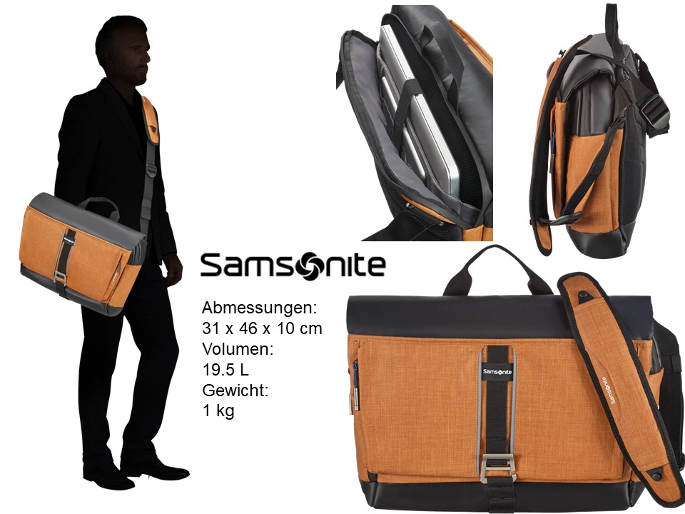 Samsonite - 2WM Umhängetasche 15.6``